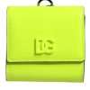Yellow Green Bifold DG Logo Neck Strap Cardholder Wallet - Image 2