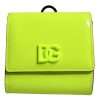 Yellow Green Bifold DG Logo Neck Strap Cardholder Wallet - Image 3
