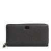 Dark Gray Leather DG Logo Zip Around Continental Wallet - Image 2