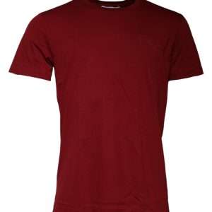 Maroon Logo Crew Neck Short Sleeves T-shirt