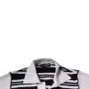 Black White Stripes Collared Polo T-shirt - Image 7