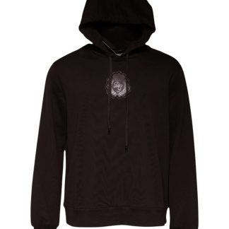 Brown Cotton Hooded Men Sweatshirt Sweater