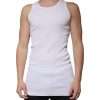 White Cotton Sleeveless Round Neck Tank T-shirt - Image 2