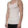 Off White Cotton Sleeveless Round Neck Tank T-shirt - Image 3