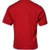 Red Logo Print Cotton Crew Neck T-shirt - Image 4