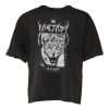 Gray Leopard Print Cotton Crew Neck T-shirt - Image 2