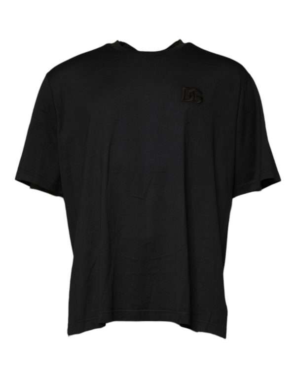 Black Logo Crew Neck Short Sleeves T-shirt - Image 2