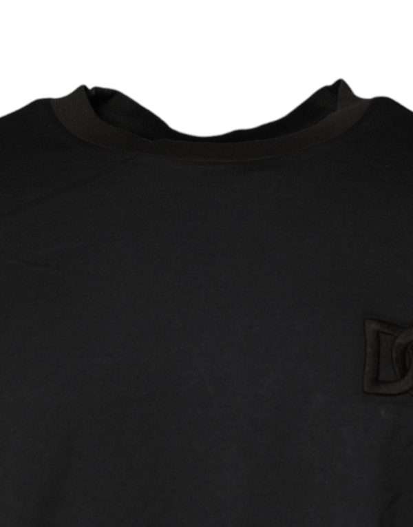 Black Logo Crew Neck Short Sleeves T-shirt - Image 3