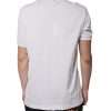 White Logo V-neck Short Sleeve T-shirt - Image 4