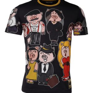 Black 2019 Year Of The Pig Crew Neck T-shirt
