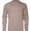 Beige Cashmere Turtleneck Pullover Sweater - Image 2