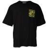 Black Logo Print Cotton Short Sleeves T-shirt - Image 2
