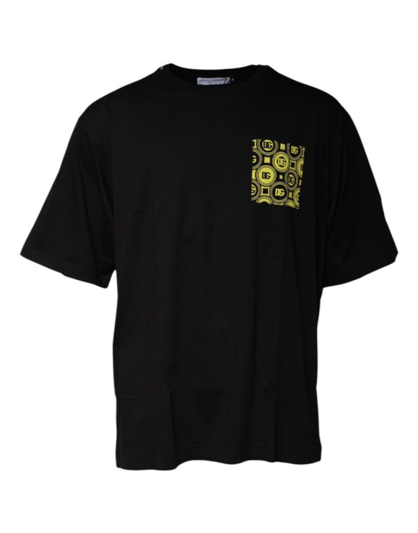 Black Logo Print Cotton Short Sleeve T-shirt - Image 2