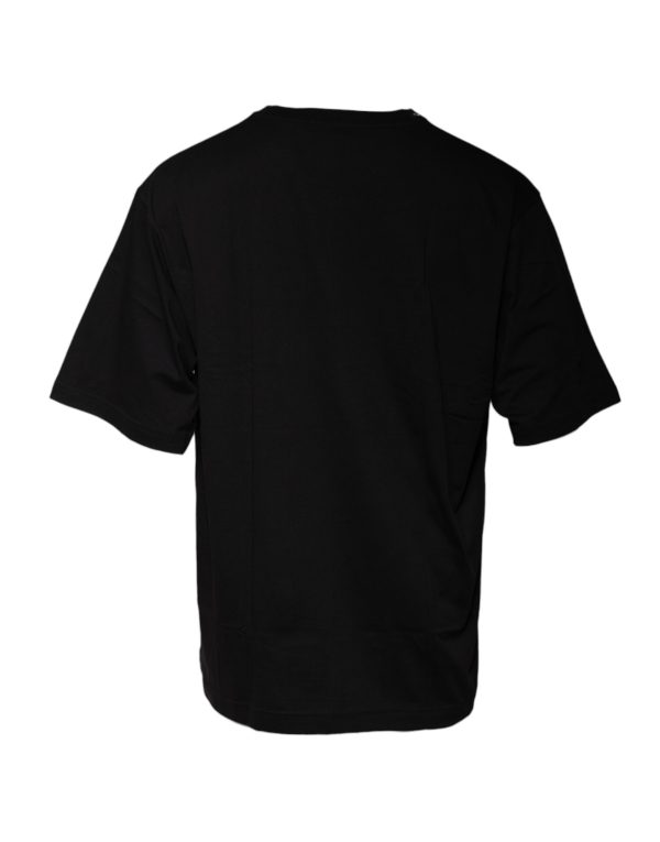 Black Logo Print Cotton Short Sleeve T-shirt - Image 3