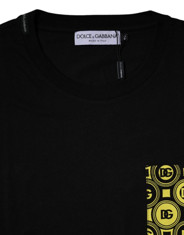 Black Logo Print Cotton Short Sleeve T-shirt - Image 4