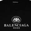 Black Cotton Logo Print Crew Neck Short Sleeves T-shirt - Image 4