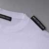 White Logo Cotton Jersey Crew Neck Short Sleeves T-shirt - Image 6