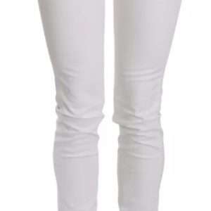 White Crystal Embellished Skinny Jeans