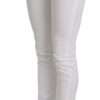 White Crystal Embellished Skinny Jeans - Image 4