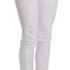 White Crystal Embellished Skinny Jeans - Image 6