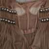 Brown Silk Sleeveless Shift Maxi Dress - Image 7