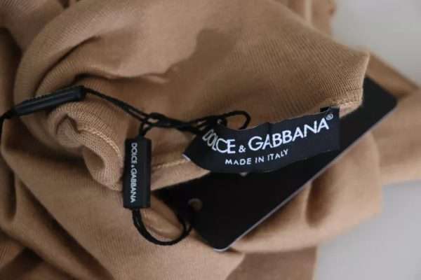 Beige Cashmere Silk Turtleneck Pullover Sweater - Image 6