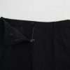 Black Virgin Wool Stretch Skinny Pants - Image 5