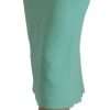 Mint Green Viscose Pencil Cut Midi Skirt - Image 2