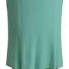 Mint Green Viscose Pencil Cut Midi Skirt - Image 3