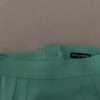 Mint Green Viscose Pencil Cut Midi Skirt - Image 5