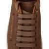 Brown Suede Logo Low Top Sneakers Men Shoes - Image 3