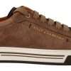 Brown Suede Logo Low Top Sneakers Men Shoes - Image 7