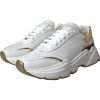 White Gold DAYMASTER Leather Sneakers Men Shoes - Image 2