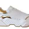 White Gold DAYMASTER Leather Sneakers Men Shoes - Image 6