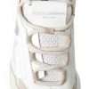 White Beige Leather Sport DAYMASTER Shoes Sneakers - Image 4