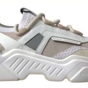 White Beige Leather Sport DAYMASTER Shoes Sneakers