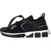 Black White Logo Sorrento Mens Sneakers Shoes - Image 6