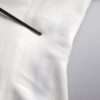 White Viscose Round Neck Short Sleeves Top - Image 8