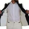 White Double Breasted 2 Piece SICILIA Suit - Image 4