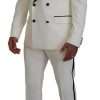 White Double Breasted 2 Piece SICILIA Suit - Image 8