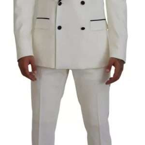 White Double Breasted 2 Piece SICILIA Suit