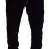 Black Cotton Skinny Jogger Sweatpants Pants - Image 3