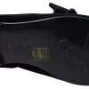 Black Velvet Flats Bow Young Queen Shoes - Image 5