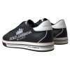 Black Leather Crown Milano Sneakers Shoes - Image 6