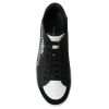 Black Leather Crown Milano Sneakers Shoes - Image 8