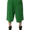 Green Cotton Blend Men Bermuda Shorts - Image 5