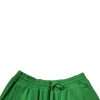 Green Cotton Blend Men Bermuda Shorts - Image 4