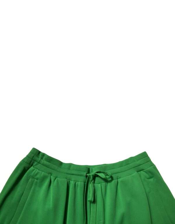 Green Cotton Blend Men Bermuda Shorts - Image 4