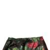 Black Floral Polyester Jogger Sweatpants Pants - Image 5