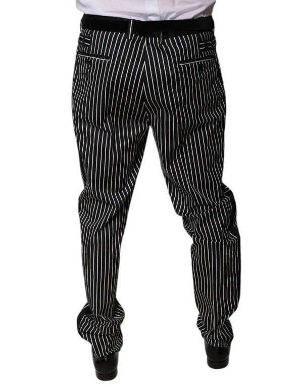 Black Stripes Skinny Dress Pants - Image 4